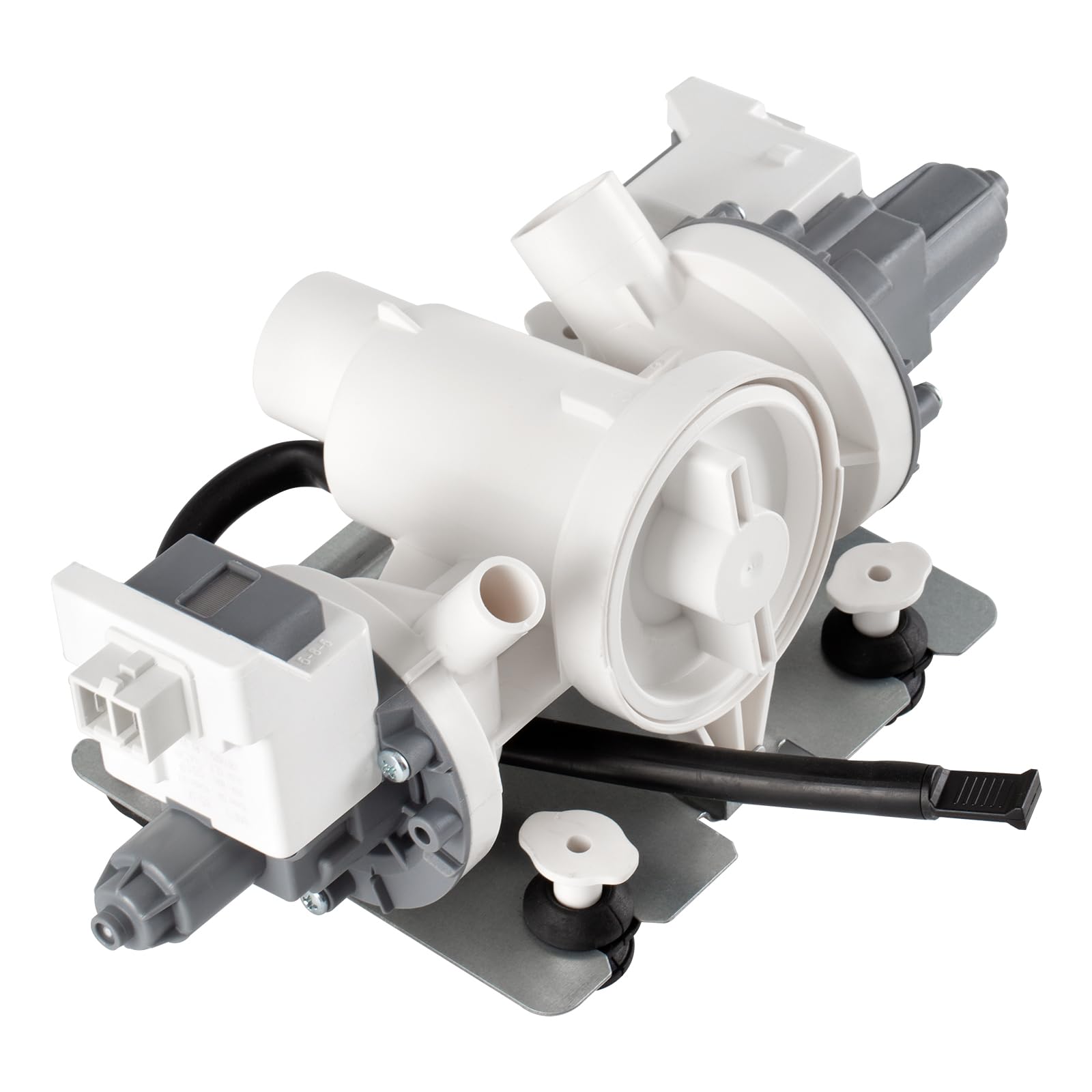Photo 1 of W11458345 W11316609 Washer Water Drain Pump Assembly Compatible with Amana Inglis Maytag Whirlpool, Replace W10918608 W11319789 4959423 AP6989186 PS16218041 EAP16218041
