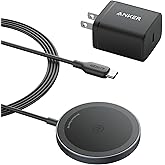 Anker MagSafe Charger Pad, MagGo iPhone 16 Wireless Charging Pad, Qi2 Certified 15W Wireless Charger, Compatible with iPhone 16/16 Plus/16 Pro/16 Pro Max/15/14/13/12 Series (Black, with Adapter)