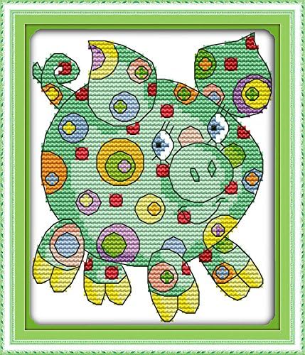 Aello Counted Cross Stitch, Colorful Piggy - 11CT