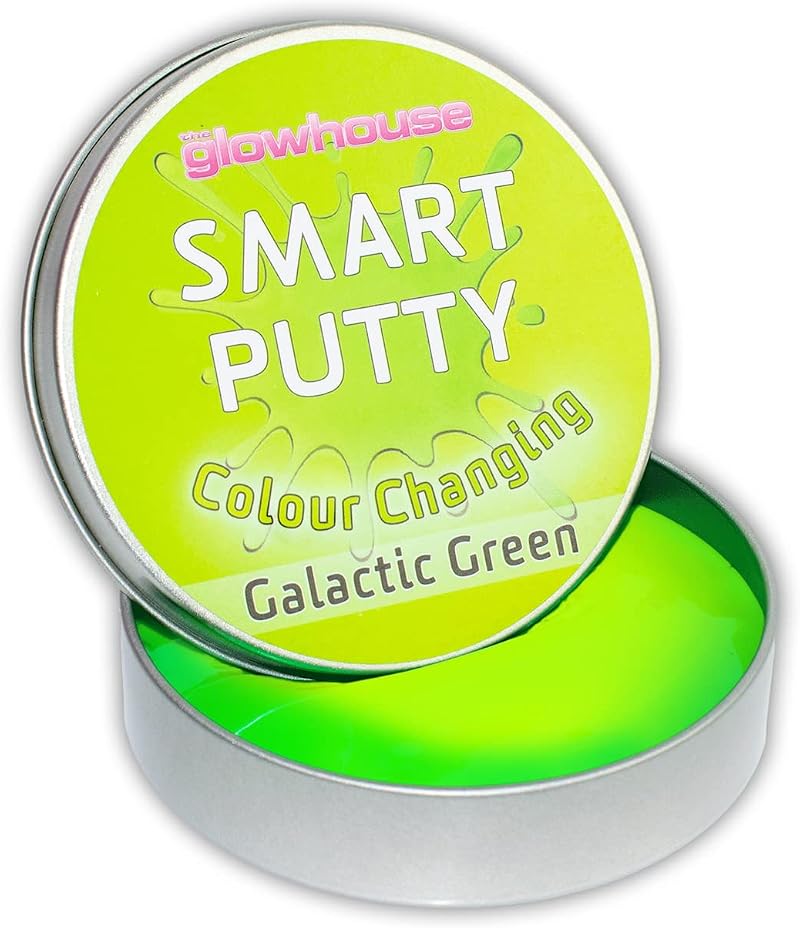 The Glowhouse Colour Changing Smart Putty Galactic Green
