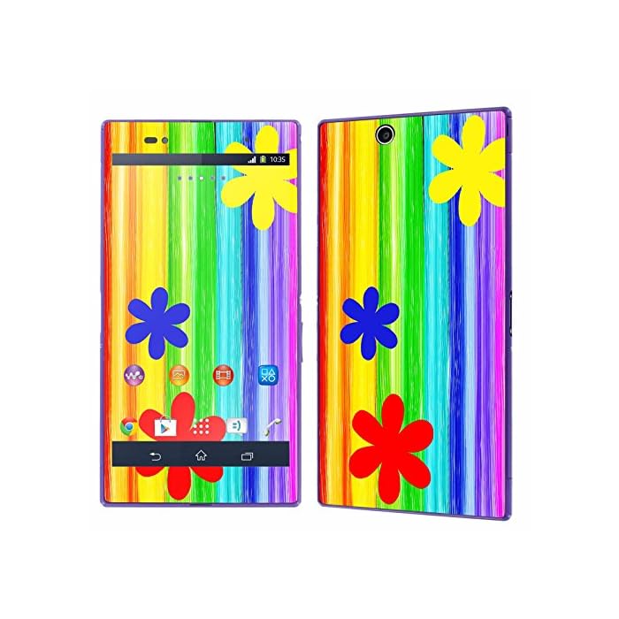 Buy Sony Xperia Z Ultra Lte C6806 Skin Nakedshield Scratch Guard Vinyl Skin Decal Full Body Edge Matching Wallpaper Flower Rainbow For Sony Xperia Z Ultra Lte C6806 Online At Desertcart
