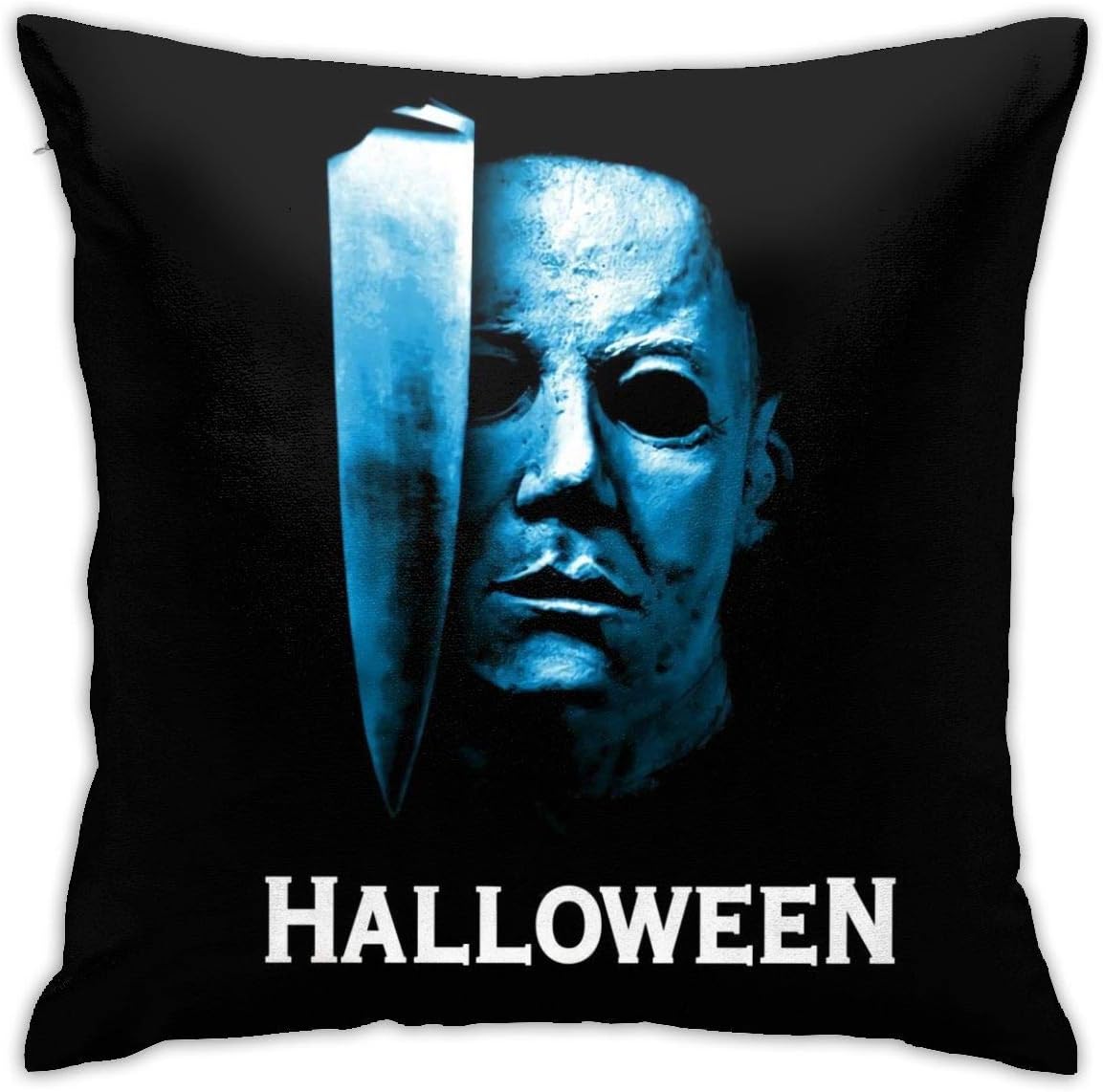 caimizogojocrz Michael-Myers Halloween Decorative Throw Pillow Covers Cushion Cases for Couch Sofa Bed Living Room Decor 18 X 18 Inch