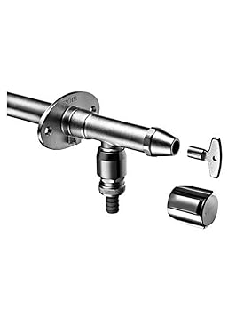 SCHELL 039960399 Frostsichere Außenwandarmatur , Außenarmatur POLAR II , Messing Armatur (Komplettarmatur) mit automatischer 