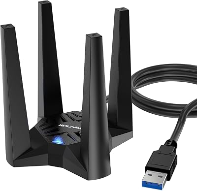WAVLINK AX1800 USB WiFi 6 Dongle Dual Band 5GHz 2.4GHz PC Windows 11 10 Adapter