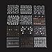 RUIMIO 30 Sheet Nail Stickers Decals 3D Nail Art Stencils Designs