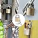 SEPOX® 3Pcs Pack Heavy-Duty Solid Brass Padlocks with Same Keys 4Pcs, Weather Proof Body 40mm 1-9/16
