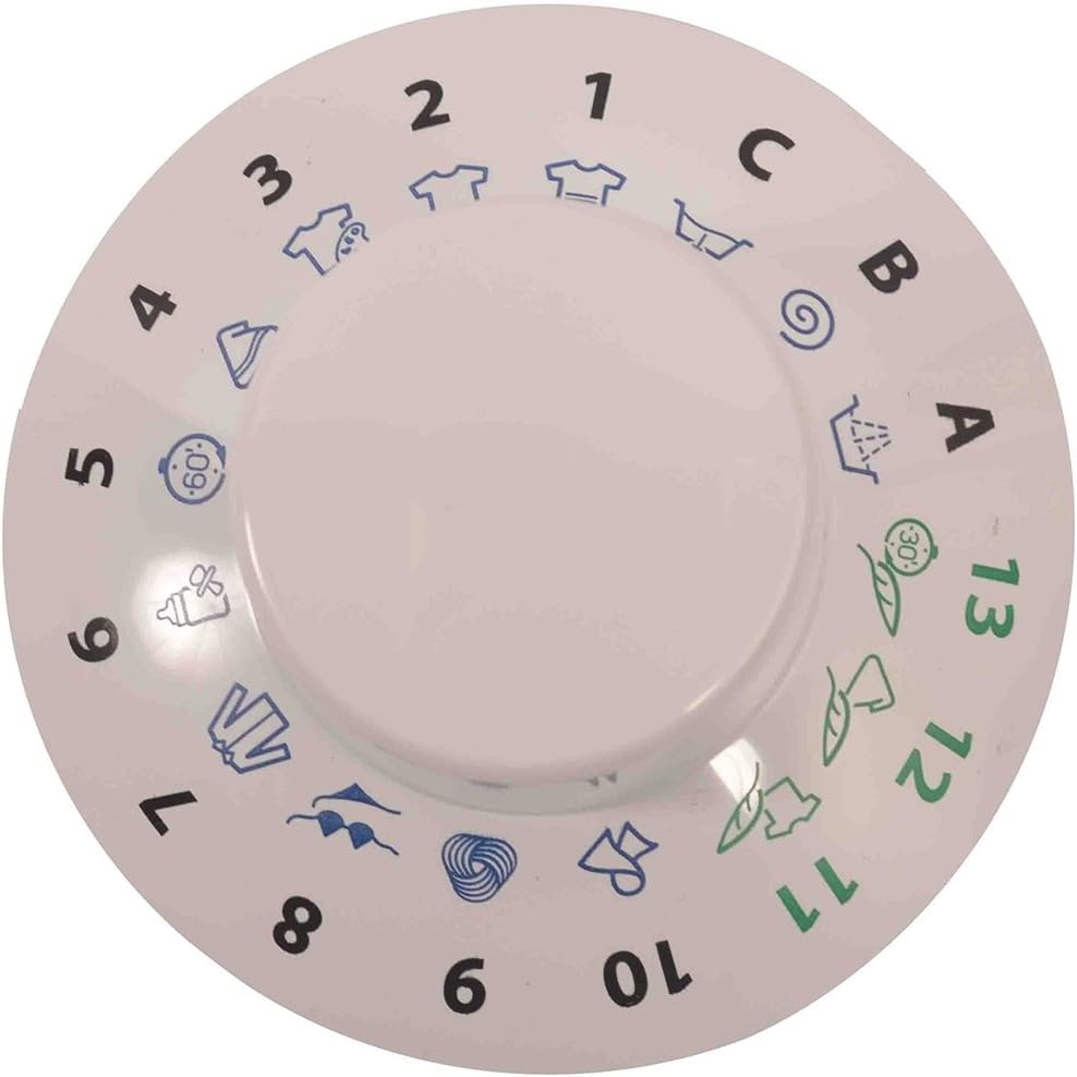 Hotpoint Washing Machine White Wash Timer Knob. Genuine part number