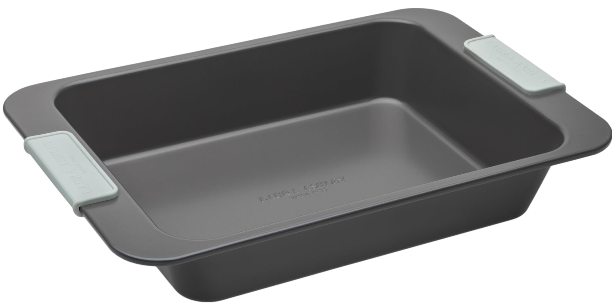 Laura Ashley Non-Stick Oven Roasting Pan Large 32cm, Dishwasher, Freezer & Oven Safe Roasting Pan, Bakeware, Sage Green Silicone Handles, Pale Charcoal for Cooking, Baking & Roasting (PFAO/PFAS Free) — image 1