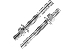 Wensilon 30Pcs 3/8x4 Inch Standard Fasteners for Heavy-Duty 304 Stainless Steel Wedge Anchors for Cement and Concrete