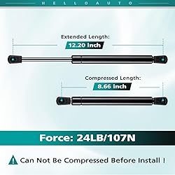 HelloAuto C1603795 12 inch 24Lb/107N Gas Struts, 12