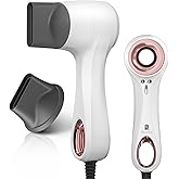 MelodySusie Compact Hair Dryer,110,000RPM High Speed Fast Drying Damage Free Portable Ionic Blow Dryer for Home & Travel