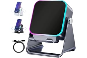 5-in-1 Wireless Induction Bluetooth Speaker with 360°Adjustable Holder,2026 New Rechargeable Speaker Long Battery Life,with S