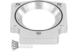 LS Throttle Body Adapter 4in Intake Manifold Throttle Body Adapter Aluminum Alloy Throttle Body Spacer Fit for GM LS1 LS2 LS6