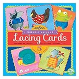 eeBoo Friendly Animals Lacing Cards