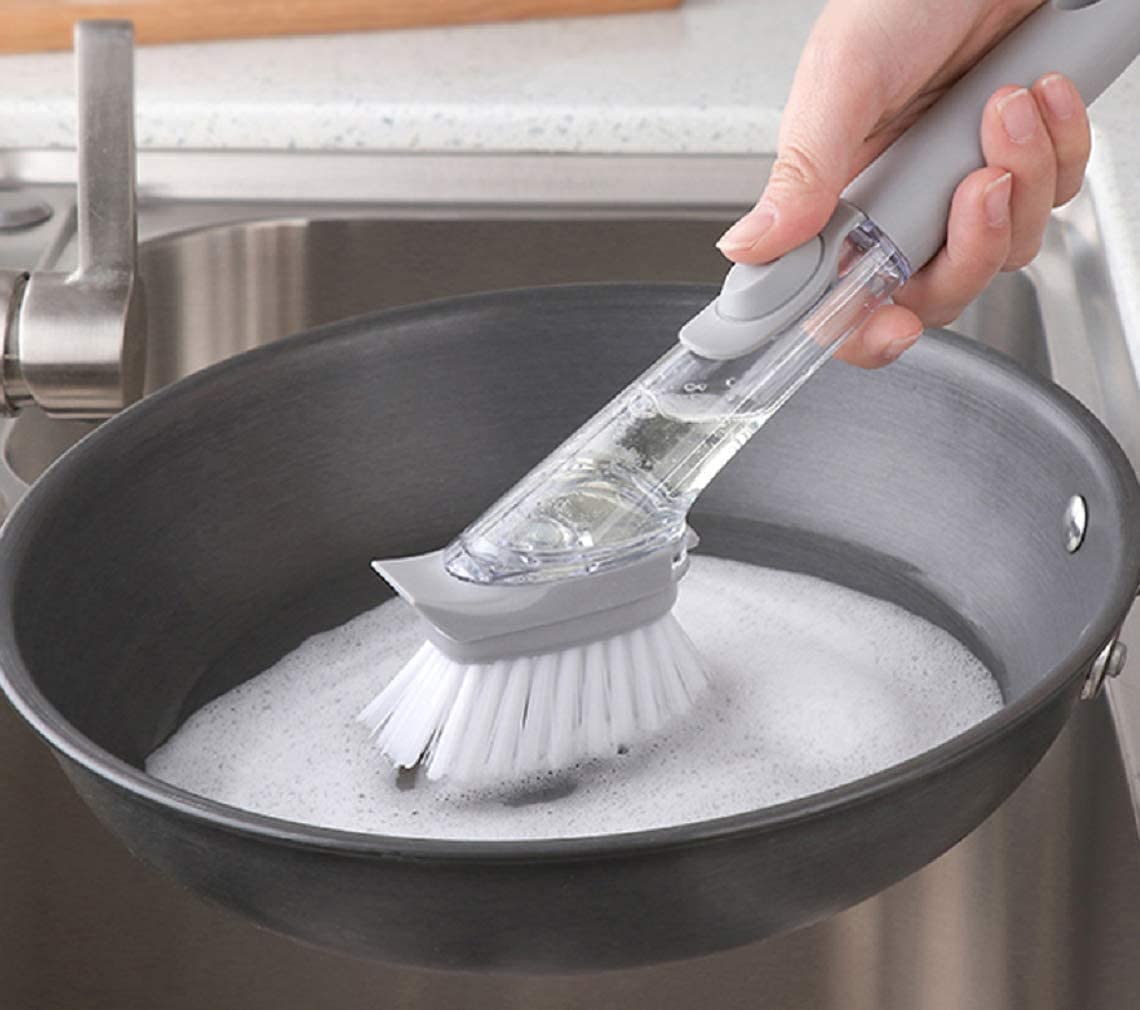 Papalita Dish Wand Single Handle Kitchen Cleaning Brush Scrubber Dish