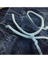 Pantalones vaqueros con cordón elástico para dama