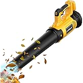 LIVOWALNY Leaf Blower Cordless Compatible with Dewalt 20V Max Battery, 500CFM Brushless Electric Blower, Handheld Battery Pow