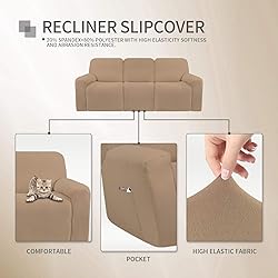 Easy-Going 8 Pieces Microfiber Stretch Sectional