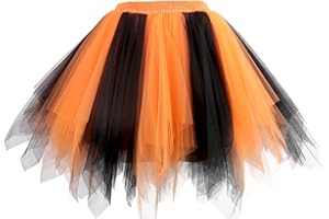GOOBGS Musever 1950s Vintage Ballet Bubble Skirt Tulle Petticoat Puffy Tutu