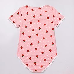 FYMNSI Women Short Sleeve One Piece Romper Pajamas