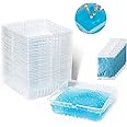 Disposable Ashtrays with Ash Absorbing Balm, 30Pcs Disposable AshTray with Sand, Small Portative Ash holder for Quickly Extinguish Cigarette,Reduce Ash Raising,Ashtray Outdoor(Blue)