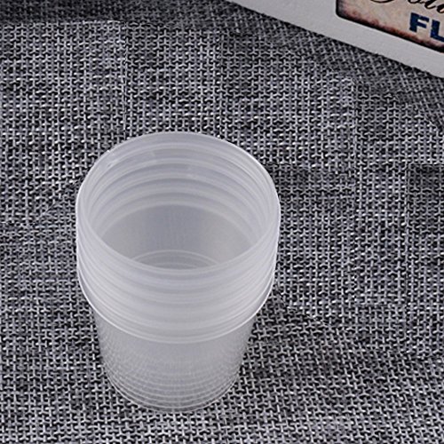 SLSON 100 Pack Gecko Food and Water Cups Gecko Ledge Replacement Cups Reptile Worm Bowl Mealworm Feed Feeder for Lizard Leopard Gecko Crested Gecko and Other Small Pets