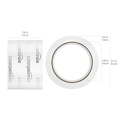 Amazon Basics Extra-Wide Packing Tape, Designed for
