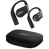 Cleer ARC 4 Plus Open Ear Earbuds,True Wireless Bluetooth Earphones with Dolby Audio and Head Tracking, Earhook Earbuds with 34H Playtime, IPX7 Waterproof Sports Headphones for Workout, EQ, Black