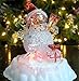 BANBERRY DESIGNS Snowman Light Up Color Changing Christmas Decoration - Snow Man with Red Hat & Packages - LED Figurine - Tabletop Xmas Décor - 5 1/2
