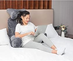 Reading Pillow-Bed Rest Pillow with Detachable Neck