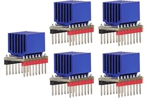 5 Sets TMC2209 Stepper Motor Driver Module with Heat Sink, Ultra Quiet, UART Mode Support for 3D Printer Main Control Boards