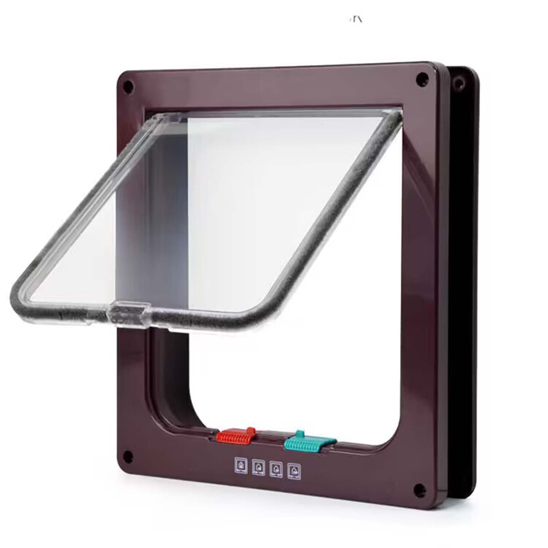 Moaobooh Cat Flap, 4 Way Locking Pet Door, Cat/Dog Flap with Tunnel