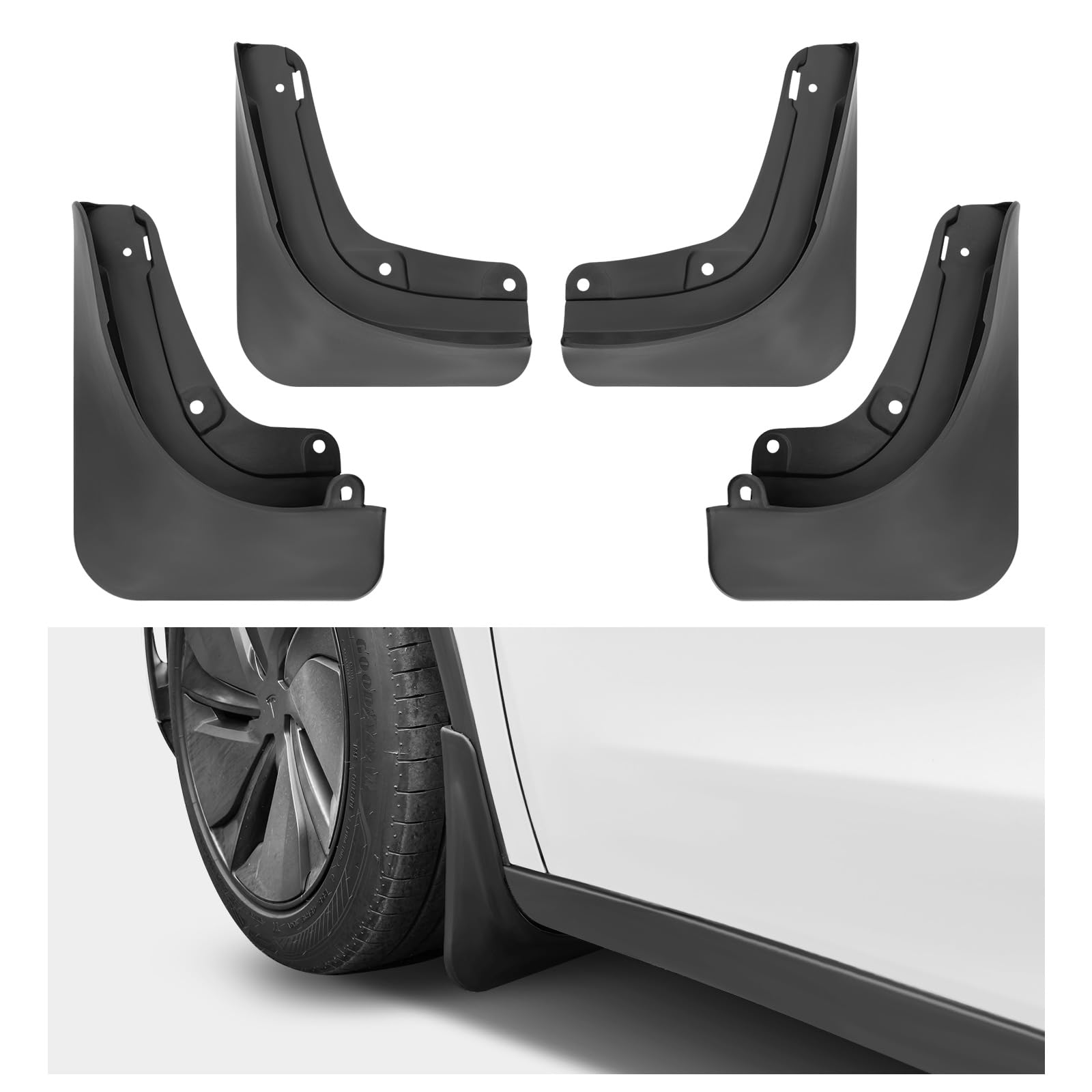 BurtyPokie Mud Flaps for 2025 2026 Tesla Model Y Juniper Accessories ...