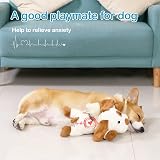 WEOK Puppy Heartbeat Toy for Anxiety Relief, Plush Pet Companion view 8