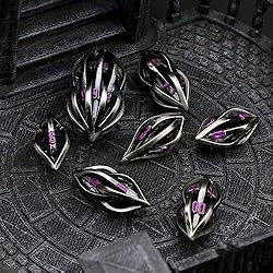 FONVGOGO D&D Metal Dice Set Arcanum with Box Hollow