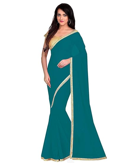 Womens Jute Silk Saree With Blouse Piece