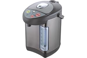 CUISINE TALENT Panda Electric Water Boiler and Warmer, 3.3L, Stainless Steel/Brown, 750W, Single Hand Operation, Overheat Protection, Temperature Control