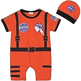Pezhiqun Baby Boys Charming Prince Astronaut Doctor Outfit Newborn Infant Girls Halloween Vampire Bats Cosplay Costumes