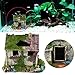 Delight eShop Aquarium Landscaping Decoration Resin House Cave Fish Tank Ornament With Moss