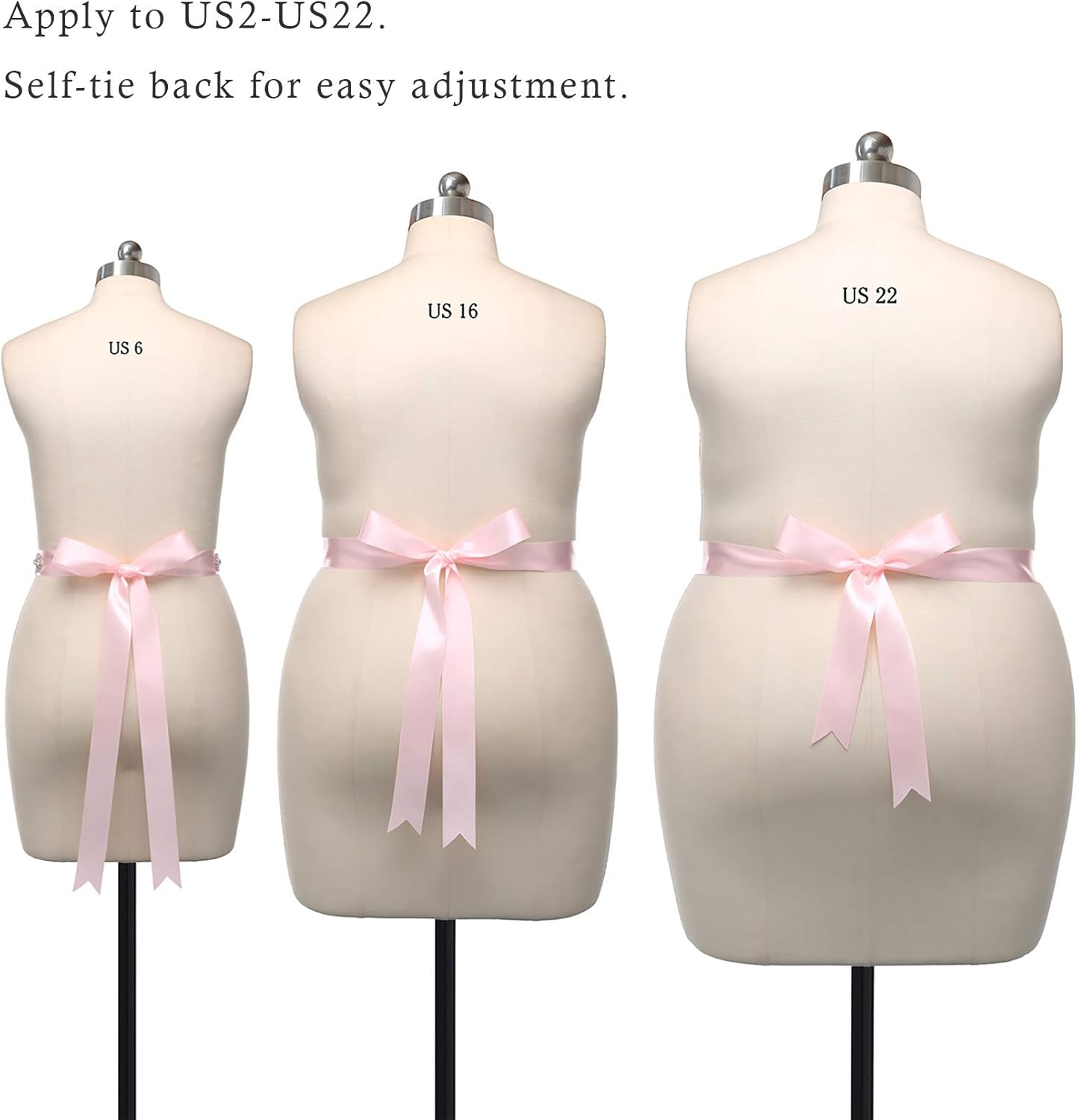 Remedios Rhinestone Bridal Belt Crystal Wedding Belt Bridesmaid Sash Women Dress Accessories, Ivory at  Women’s Clothing store