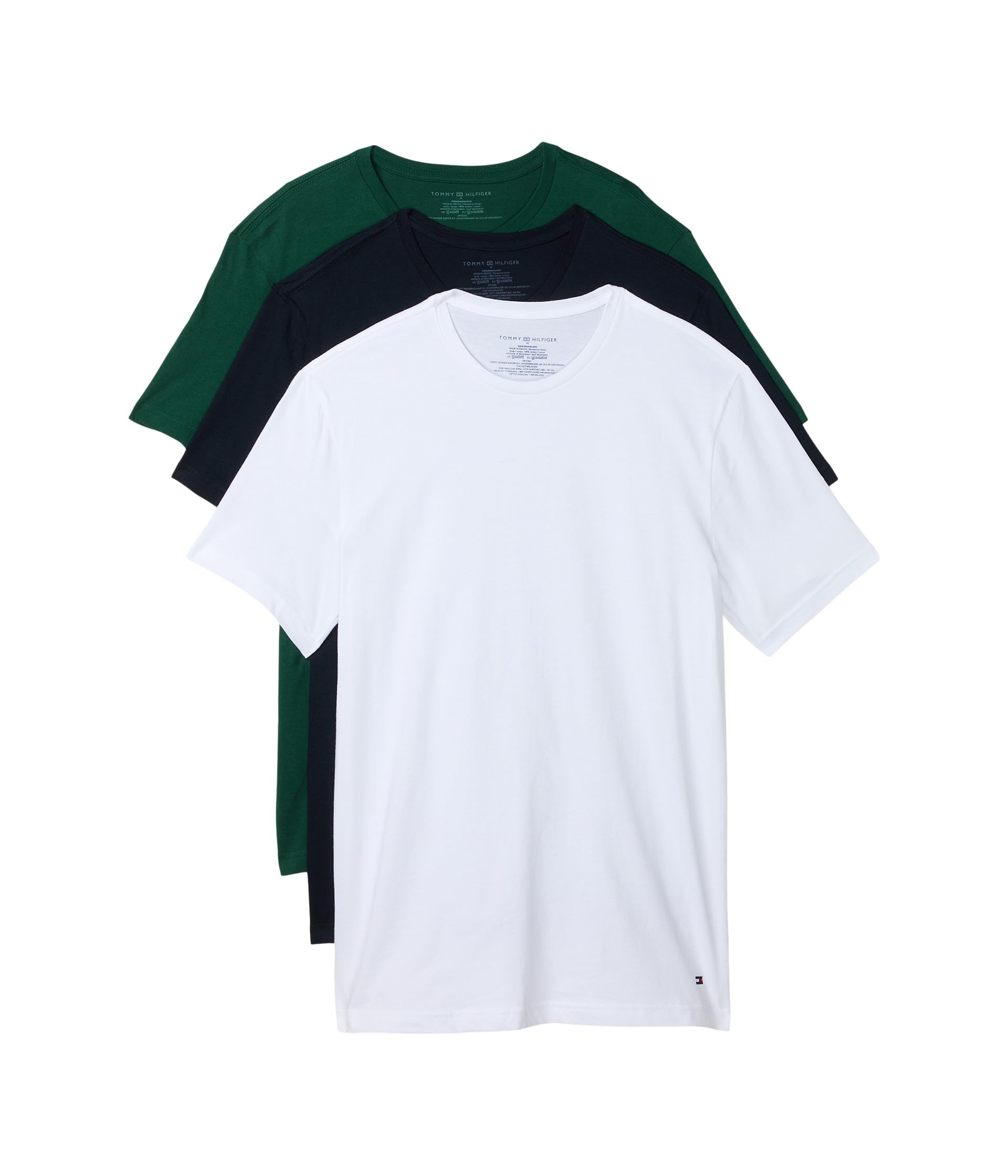 Tommy Hilfiger Men's Cotton Classics 3-Pack Crewneck Undershirts Image