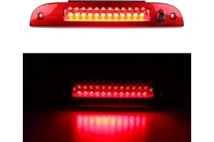 TRESOUND LED 3rd Brake Light for 2002-2010 Ford Explorer, Third Centre High Mount Cargo Lamp Assembly (Red Lens)