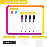 VUSIGN Small White Board 22x28 cm Magnetic Dry Erase with Markers view 5