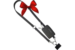 Save the Girls Clip and Go Brushed Vegan Phone Lanyard - Crossbody Phone Case with Pouch, Adjustable and Removable Strap