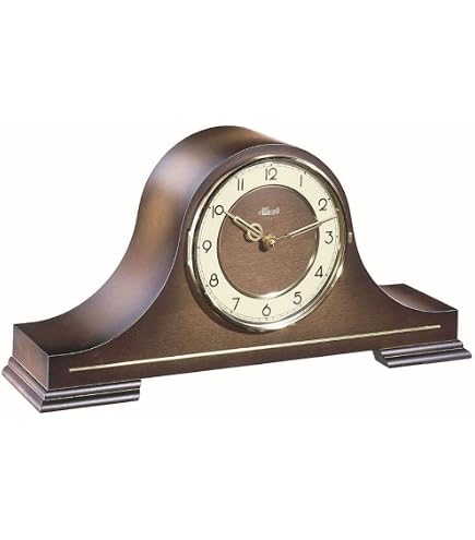 Amazon.com: Hermle Tambour Mechanical Mantle Clock in Walnut and