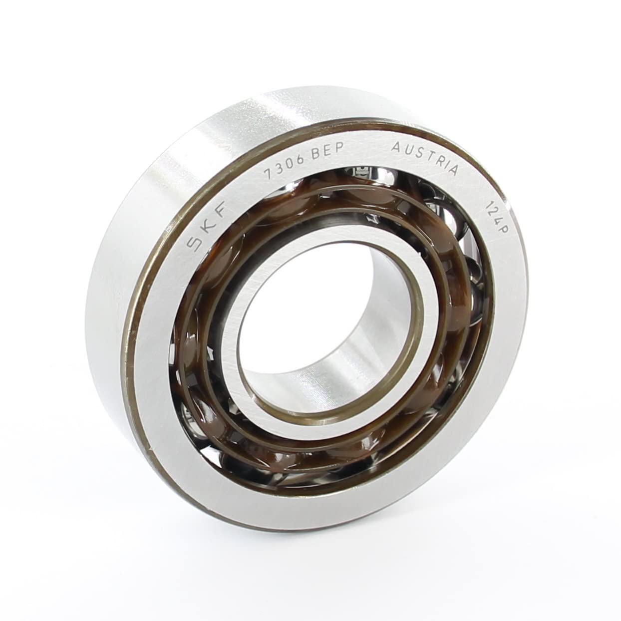 SKF 7306 BEP Angular Contact Radial Ball Bearing, steel