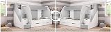 ML Bunk Bed Martin Grey with 2 Mattresses XL Fast Delivery UK view 5