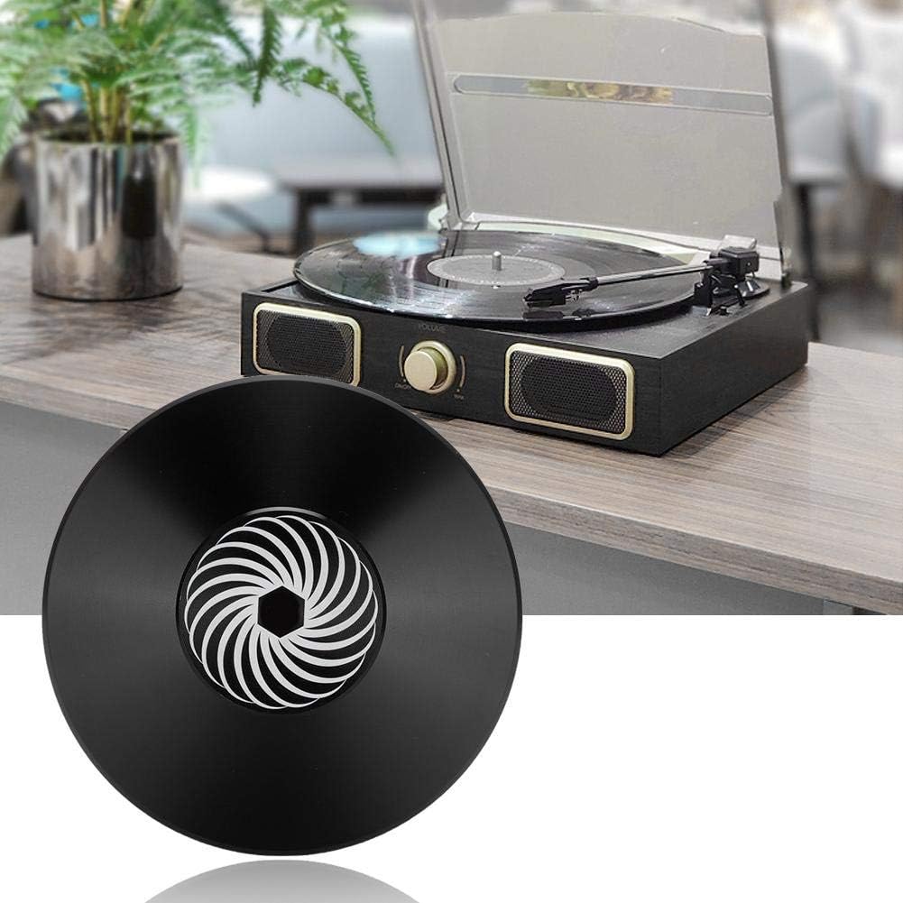Record Weight Turntable Stabilizer, Aluminum LP Audio Disc Clamp, for LP Record Player Home Audio Disc, Black - Image 4