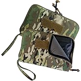 DUOLUDA 2-Pack Soft Pistol Cases Handgun Case Soft Pistol Rug Case Tactical Handgun Storage Pouch with for Hunting Shooting Range Sports Home storage，「3 of ID Patches Included」 (Camo)