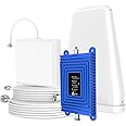 Cell Phone Booster for Home on Band 66/4/26/5/25/2/17/12/13 Cell Signal Booster for All U.S. Carriers with High Gain Antennas Cellular Repeater Signal Amplifier up to 4,500 sq.ft, FCC Approved